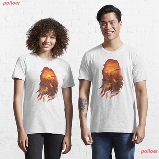 เสื้ NEW Cartoon COD การ์ตูน Lion King Simba The Lion King - Into The Wild Essential T-Shirt เสื้อยืดพิมพ์ลาย ผู้ชายและผ