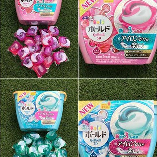 เจลซักผ้าแบบลูกบอล (ซักผ้าครบสูตร ขจัดคราบ พร้อมปรับผ้านุ่มในตัว) ก้อนเดียวจบ 1กล่องมี18ลูก