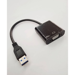 CableUSB3.0Port to VGA15pin Adapterตัวแปลง สายแปลง สายสัญญานภาพ ต่อคอมกับจอ ภาพชัดสัญญานดี ใช้ง่าย ได้มาตราฐาน