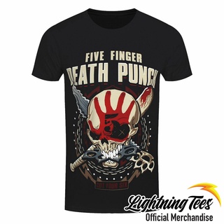 เสื้อยืด แบบห้านิ้ว พิมพ์ลาย Death Punch