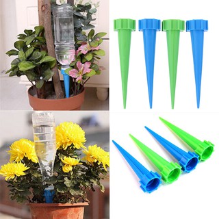 ♥Yves♥4 pcs/set Automatic Garden Cone Watering Spike Plant Flower Watering Bottle Irrigatio