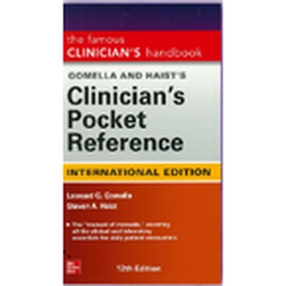 c221 GOMELLA AND HAIST’S CLINICIAN’S POCKET REFERENCE (IE)9781260469059