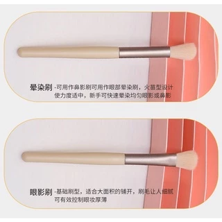 C.116💕พร้อมส่ง💕แปรงแต่งหน้า(1 เซต มี 8 ชิ้น) ขนาดพกพา/แปรงแต่งตา ขนแปรงนุ่ม พร้อมถุง ครบเซต มี 4 สี