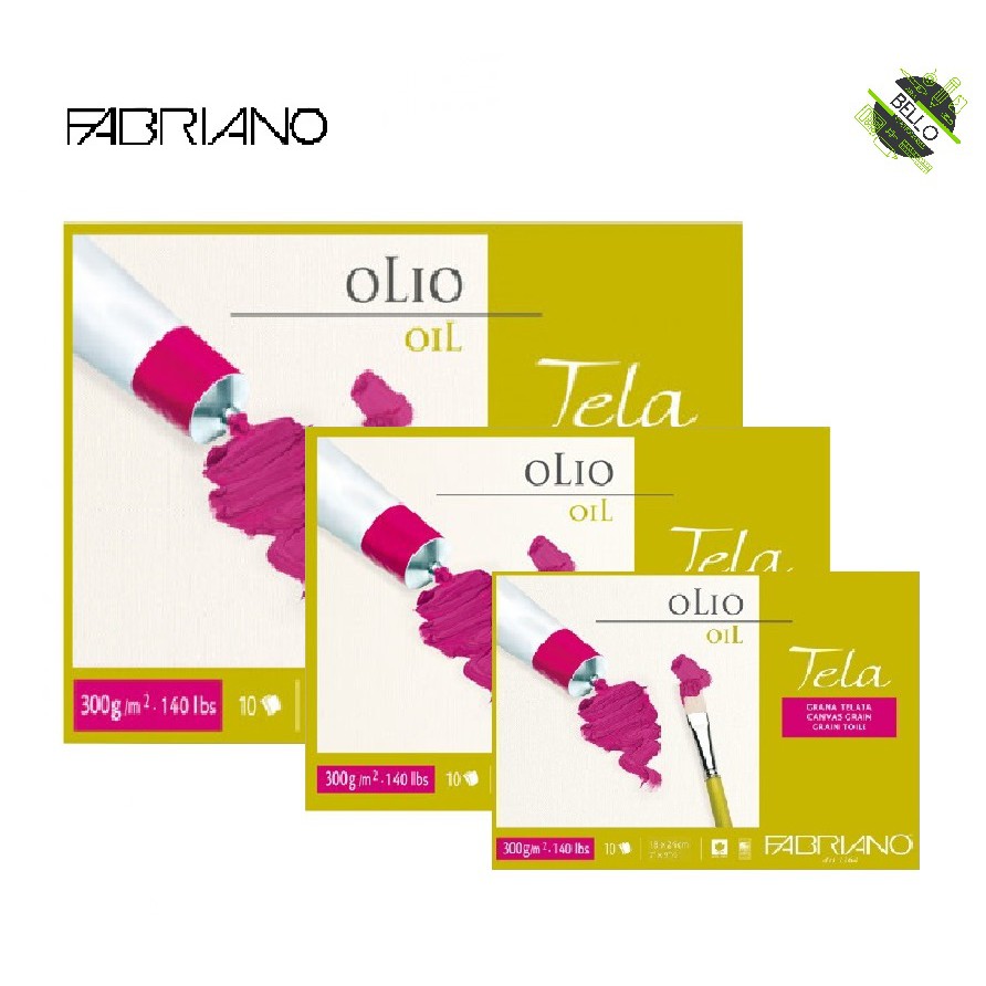 กระดาษสีน้ํามัน Fabriano Tela 300แกรม 10 แผ่น
