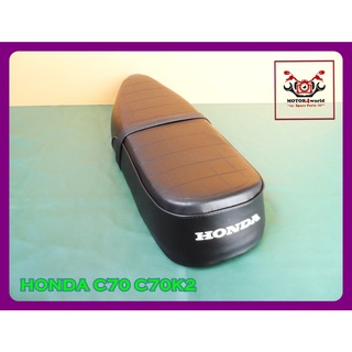 HONDA C70 C70K2 "BLACK" COMPLETE DOUBLE SEAT // เบาะ เบาะรถมอเตอร์ไซค์ สีดำ งานสวย สินค้าคุณภาพดี