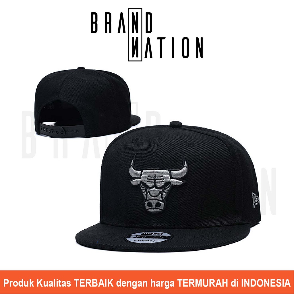 หมวก Snapback Chicago Bulls สีดําเงิน 9FIFTY NBA บาสเกตบอล Snapback