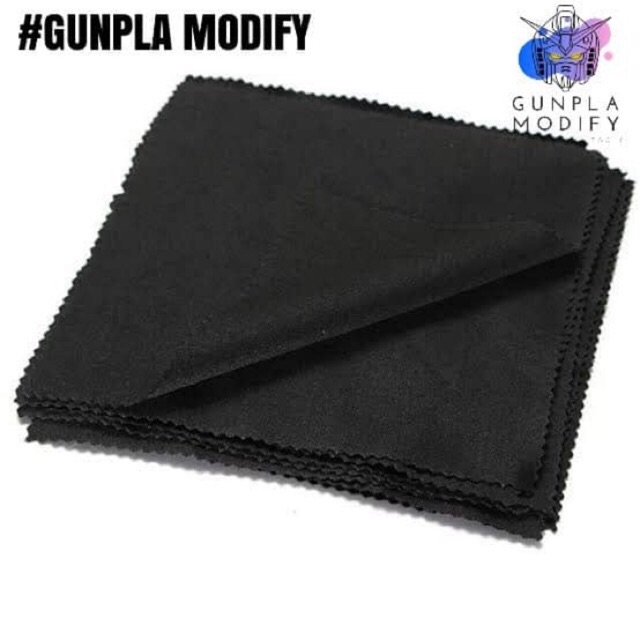 ผ้าไมโครไฟเบอร์ สำหรับขัดเงางานโมเดล 14.5x14.5 cm