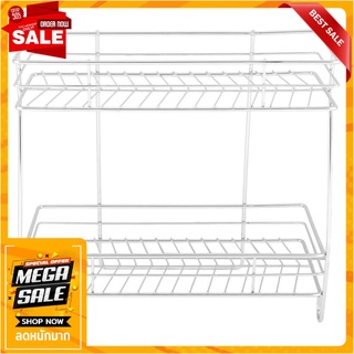 ชั้นแขวน สเตนเลส 2 ชั้น KECH LEAF ชั้นวางของในครัว 2-TIER KITCHEN RACK KECH LEAF STAINLESS STEEL