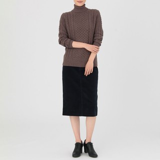 ☑ ของแท้พร้อมส่ง ☑ Muji121: Muji Navy corduroy skirt กระโปรงยีนผ้าลูกฟูก