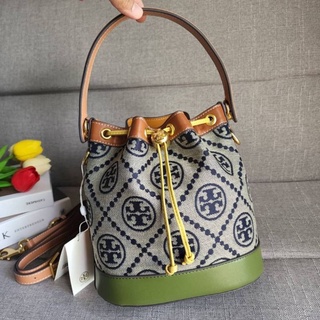 Tory Burch T Monogram Colorblock  Bucket Bag