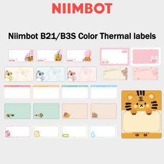 Niimbot B21/b3s ป้ายแท็กกระดาษพิมพ์ชื่อ กันน้ํา ลายการ์ตูนน่ารัก สําหรับเด็ก