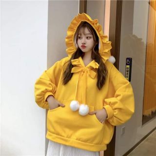 เสื้อกันหนาวแขนยาวผ้าสำลีสไตล์เกาหลี