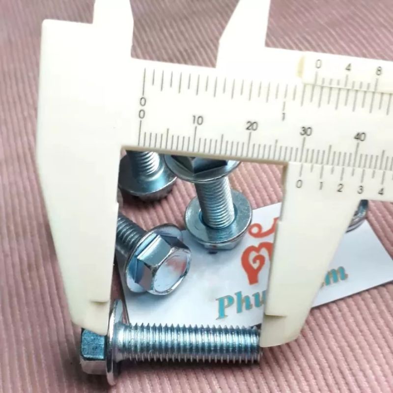 น็อตตัวผู้เบอร์12(M8×30พร้อมตัวเมีย)(10ตัว)เกลียวยาว30มิล(3เซนติเมตร)เกลียวมิล1.25 สินค้าพร้อมส่ง - รูปที่ 2