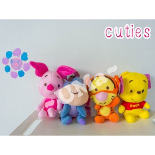 ตุ๊กตา พูห์POOH พิกเลทPIGLET อียอร์EEYORE และทิกเกอร์TIGGER Cuties [ลิขสิทธิ์แท้]