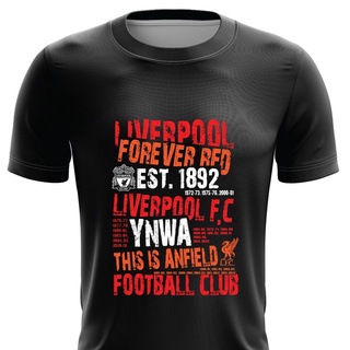 เสื้อยืด ลาย Liverpool FC แบบแห้งเร็ว XS - 7XL (Titles)