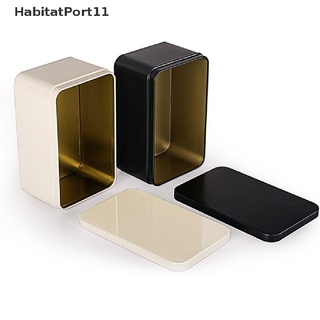 Habitatport กล่องดีบุก โลหะ ขนาดเล็ก สําหรับใส่ชา คุกกี้ 1 ชิ้น