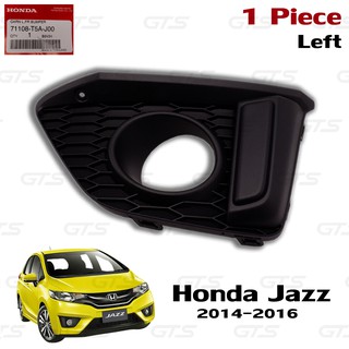 ฝาครอบสปอร์ตไลท์ ฝาครอบไฟตัดหมอก ของแท้ สีดำด้าน สำหรับ Honda Jazz GK5 Hatchback ปี 2014-2016