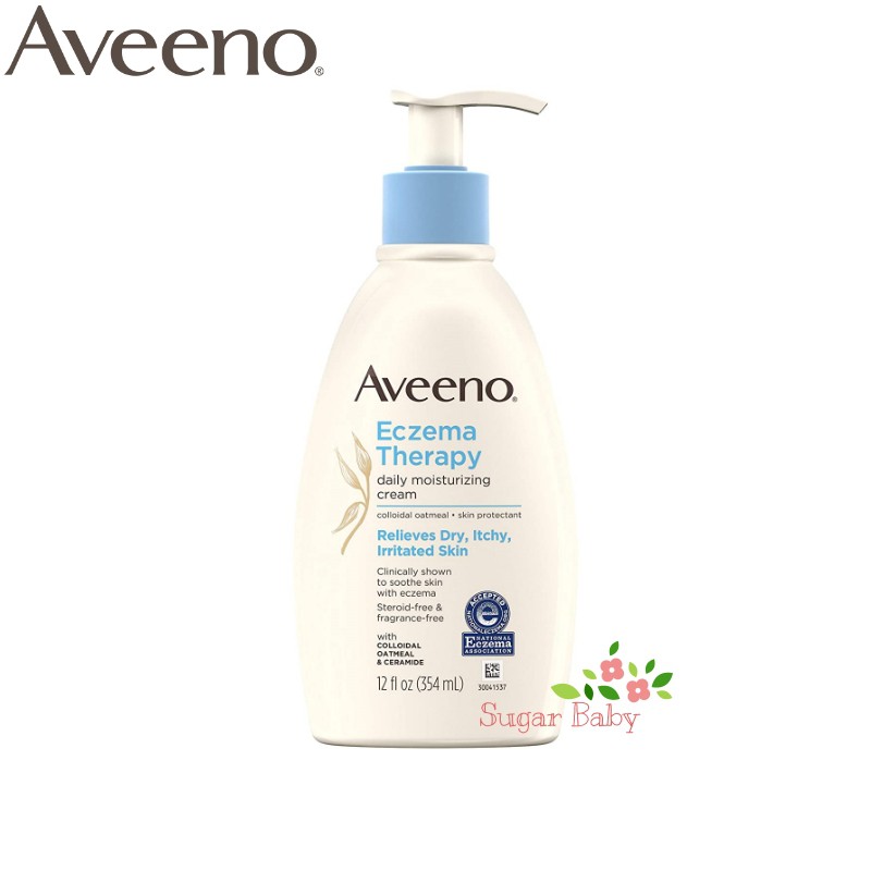 Aveeno Eczema Therapy Moisturizing Cream (354 ml) ครีมทาผิวสำหรับผิวเป็นกลากและผดผื่น