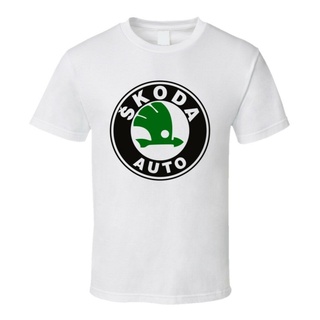 ใหม่ Skoda Car Racing Logo เสื้อยืด สีขาว สําหรับผู้ชาย ไซซ์ S A 3xl