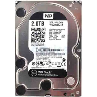 2 TB HDD WD Black (7200RPM 64MB SATA-3 WD2003FZEX) ของมือ 2