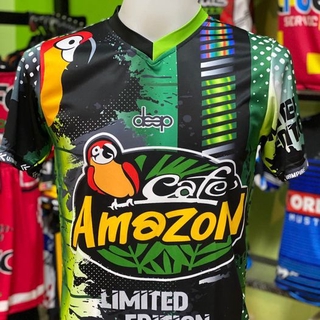 เสื้อกีฬาพิมพ์ลายAmezonlimitedเขียวเข้มราคาโรงงาน