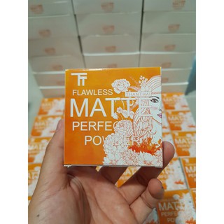 แป้งพัฟเนื้อแมทท์ ธารไท เนื้อเนียนละเอียด บางเบา Thanthai Matte Perfecting Powder 12g.