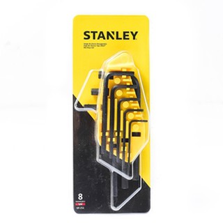 STANLEY (สแตนเล่ย์) 69-252-22ชุดประแจ 6เหลี่ยมก้านสั้น 8ชิ้น