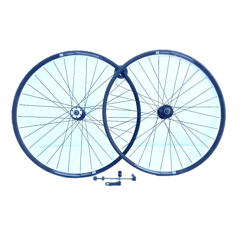 ล้อจักรยาน Trinx ขนาด 26นิ้ว27.5นิ้ว ขอบล้อลูซี่ลวดเหล็กสีดำ เป็นเฟืองเกลียว