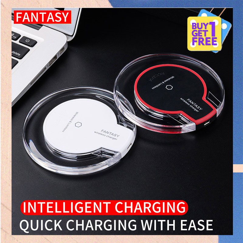 (Ready Stock)High Speed DC 5V Charging Pad Wireless Charger Portable