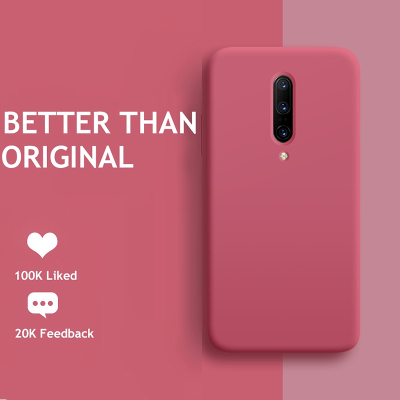 OnePlus 7 Pro OnePlus 6 5 5T 1+5 1+5T Case Liquid Silicone Soft Baby-Skin Feeling Back Cover