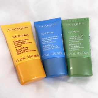 [พร้อมส่ง] สคบ.ไทย 💯 Clarins SOS Mask เขียว น้ำเงิน เหลือง