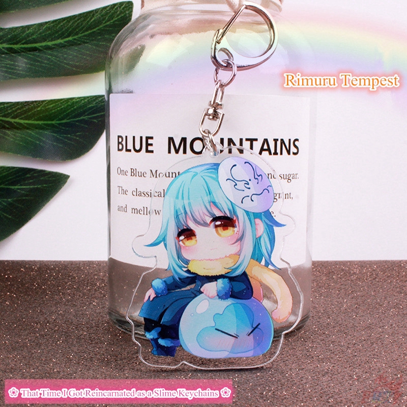 ครั ้ งนั ้ นฉันกลับชาติมาเกิดเป ็ นพวงกุญแจเมือก 1 PC อะนิเมะ Rimuru Tempest คอสเพลย ์ KeyRing จี ้ ของขวัญ