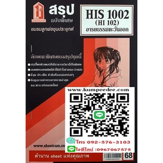 สรุปชีทราม HIS1002 (HI102) อารยธรรมตะวันออก 68฿