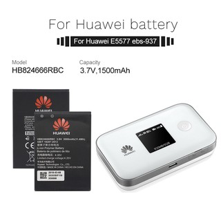 แบตเตอรี่ Huawei E5577 E5577Bs-937 HuaWei แบตเตอรี่ HB824666RBC เปลี่ยนแบตเตอรี่โทรศัพท์ 3000mAh