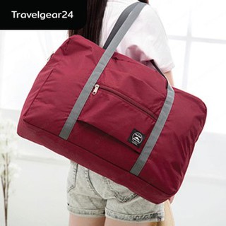 TravelGear24 กระเป๋าเดินทางแบบพับได้ กระเป๋าเดินทางแบบพกพาล็อกกับกระเป๋าเดินทางไ