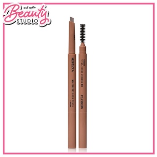 (แท้100%) Merrezca HD Perfect Brow Pencil ดินสอเขียนคิ้วทรงหัวตัดสำหรับมือใหม่ทำให้คิ้วเรียงเส้นดูเป็นธรรมชาติ ติดทนนาน