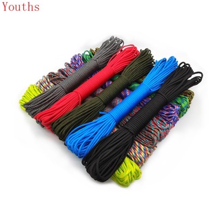 Paracord 550 Parachute Cord Lanyard Rope Mil Spec Type III 7 Strand 100FT 31m Climbing Camping Survival Equipment Outdoor Activities