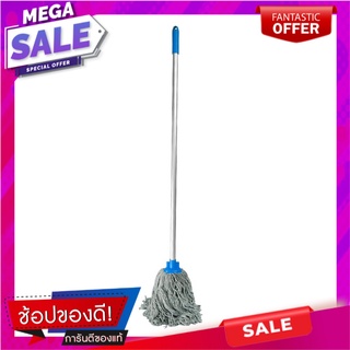 ไม้ม็อบคอตตอนหัวจุก NEW SPONGE M-4 4 นิ้ว สีน้ำเงิน ไม้ม็อบและอุปกรณ์ COTTON CORK MOP NEW SPONGE M-4 4IN BLUE อุปกรณ์ทำค