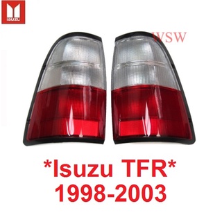 ขาวแดงเสื้อไฟท้าย ISUZU TFR TF HOLDEN RODEO 1998 - 2002 2003 ไฟท้าย อีซูซุ มังกรทอง ไฟหลัง ไฟ ไม่รวมขั้วและหลอดไฟ