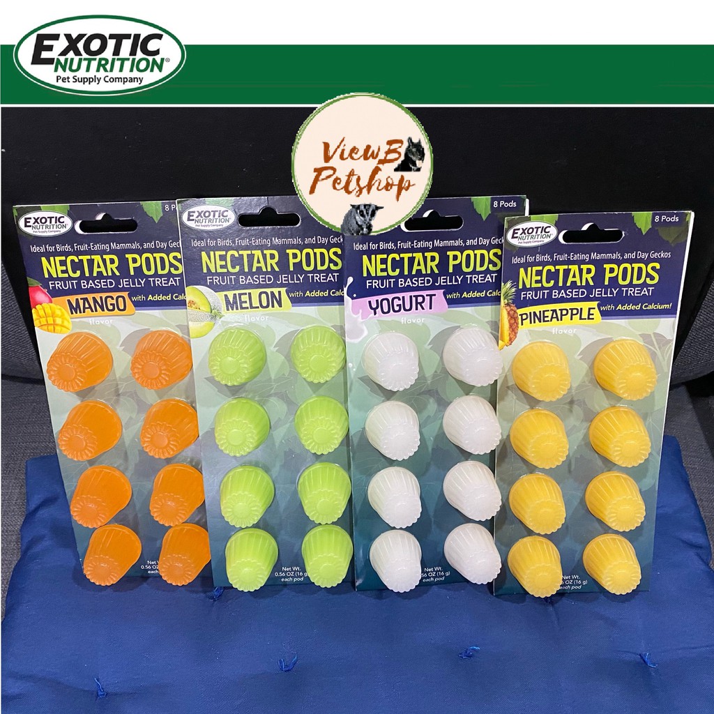 [Exotic Nutrition] ขนมเยลลี่สำหรับชูการ์ 1 แพ็ค 8 ชิ้น Nectar Pods (EN1435) EXP : 01/11/2028