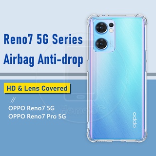 Oppo Reno 7Z 7 Reno7 Reno7Z Pro เคสใส นิ่ม TPU ถุงลมนิรภัย ป้องกัน ด้านหลัง เคสโทรศัพท์