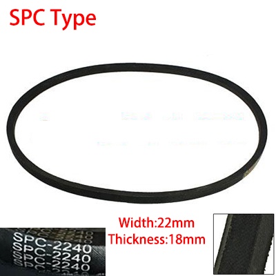 SPC 2413 2464 2500 2540 22mm Width 18mm Thickness Rubber Groove Cogged Drive Transmission Band Wedge