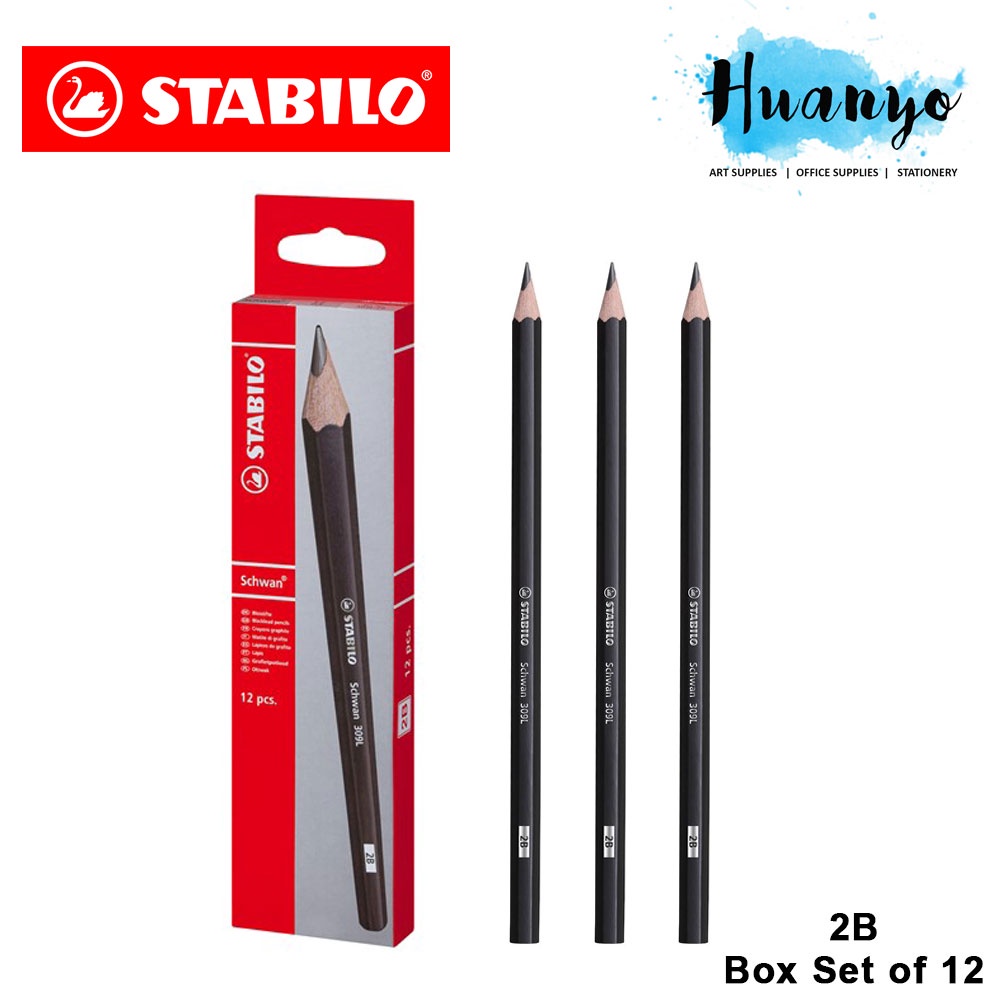 ดินสอเขียน Stabilo 2B Graphite 309L (กล่องชุด 12 ชิ้น)