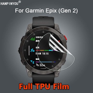 สําหรับ Garmin Epix Gen 2 สมาร์ทวอทช์ บางพิเศษ ใส บาง นิ่ม TPU ฟิล์มไฮโดรเจล ป้องกันหน้าจอ - ไม่ใช่กระจกนิรภัย