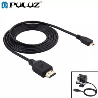 PULUZ HDMI to Micro HDMI Cable for HDTV GoPro Hero 7/6/5/4/3+ Action Camera สำหรับเชื่อมต่อทีวี