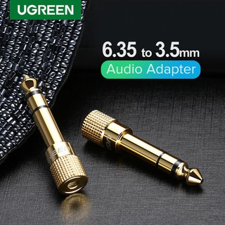 Ugreen Jack 3.5 Speaker Connector 6.35mm Male to 3.5mm Female Audio Connector Aux Cable (1 ชิ้น)