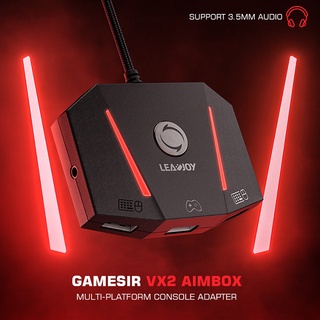 Leadjoy VX2 AimBox อะแดปเตอร์เมาส์ คีย์บอร์ดเล่นเกม พร้อมพอร์ตแปลงเสียง 3.5 มม. สําหรับ Switch Xbox PS4 PS5