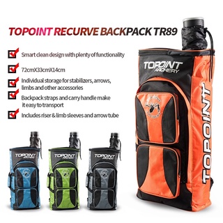 Topoint ARCHERY เคสโบโค้ง TR89 รวมปลอกยก และปลอกแขน และท่อลูกศร|การออกแบบที่สะอาดอัจฉริยะ พร้อมฟังก์ชั่นมากมาย เหมาะสําหรับผู้เริ่มต้นและซุ้มซุ้มปรุงรส