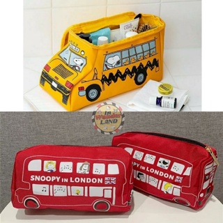 กระเป๋าเครื่องสำอางค์ Snoopy School Bus