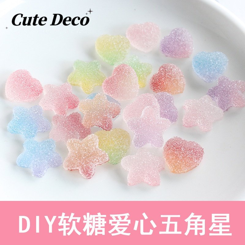 น่ารัก DecoLovely จําลอง Love Fudge (10 ประเภท) Love Fudge / Five-star Fudge Charm ปุ่มรองเท้า DIY /